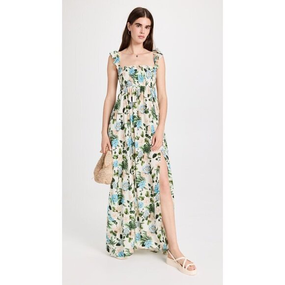 Agua Bendita Leandra Aine Dress in Ivory Medium Womens Lon Maxi Gown - Picture 1 of 16